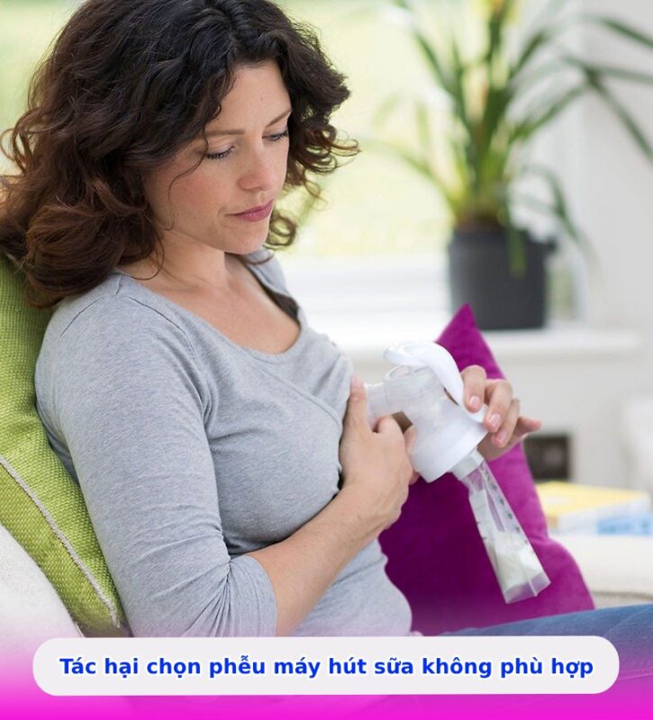 Tác hại chọn phễu máy hút sữa không phù hợp
