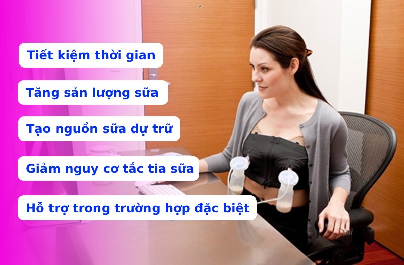 Lợi ích khi dùng máy hút sữa để kích sữa