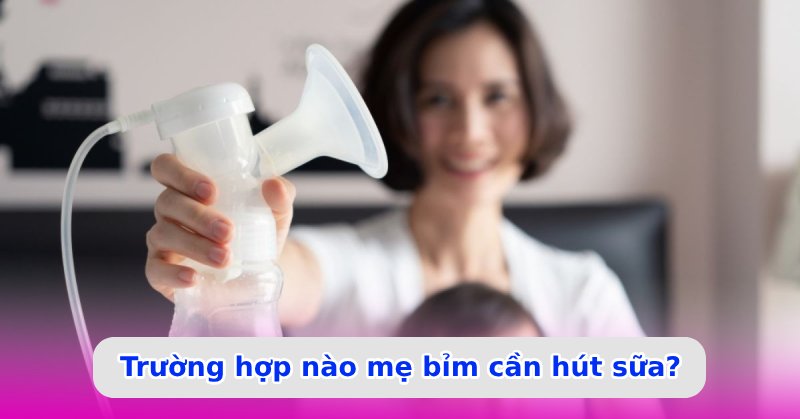 Trường hợp nào cần hút sữa