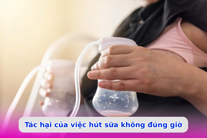 Tác hại của việc hút sữa không đúng giờ