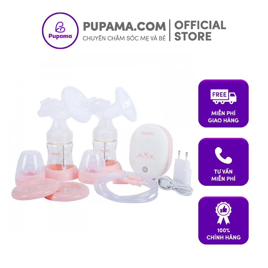 Các cấp độ hút sữa và mát xa máy Rozabi