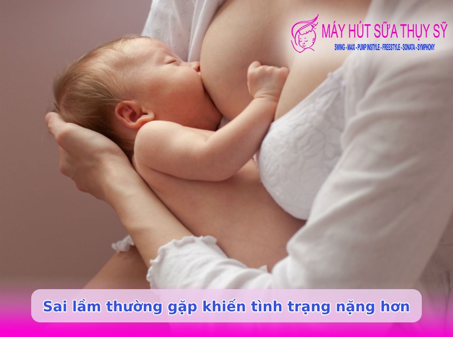 Sai lầm để tình trạng mất sữa một bên ở mẹ bỉm nặng hơn