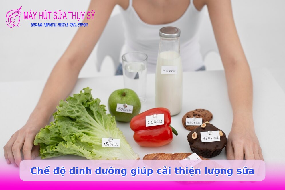 Chế độ dinh dưỡng đầy đủ để cải thiện tình trạng mất sữa một bên