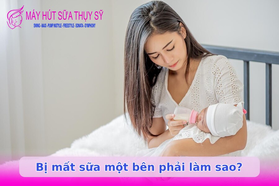 Bị mất sữa một bên phải làm gì?