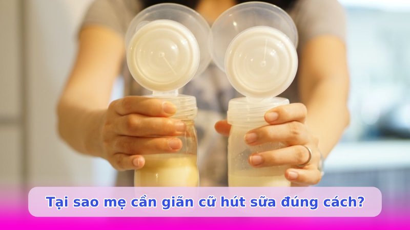 Cách giãn cữ hút sữa mà không bị giảm sữa