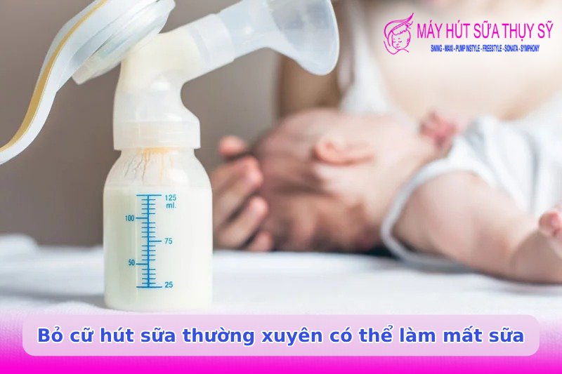 Hút sữa không đúng giờ có bị mất sữa không?