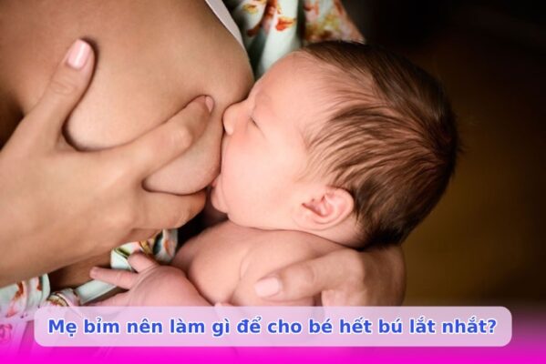 Làm sao để cho bé hết bú lắt nhắt
