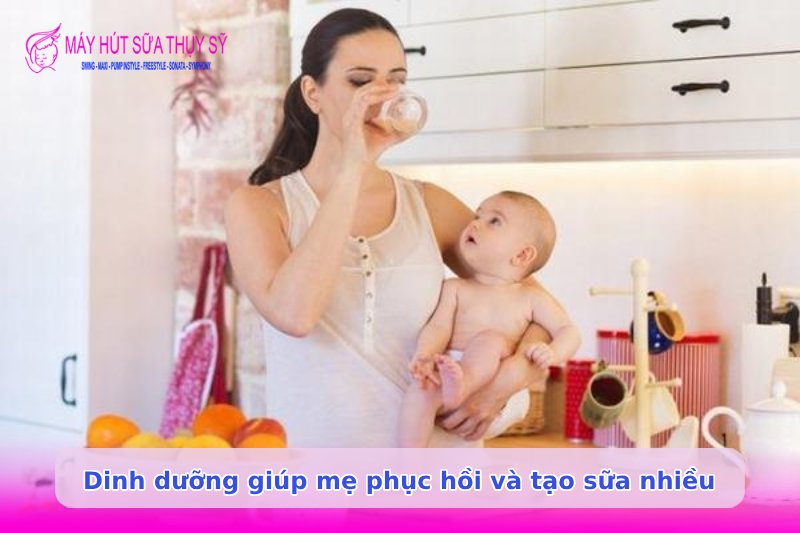 Mẹ bỉm ăn gì để nhiều sữa