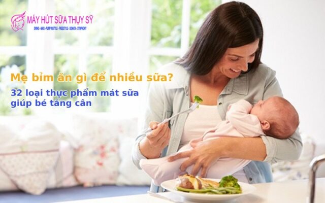 Mẹ bỉm ăn gì để nhiều sữa