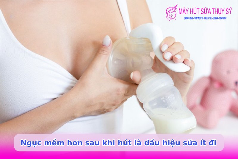 Tại sao càng hút sữa càng ít