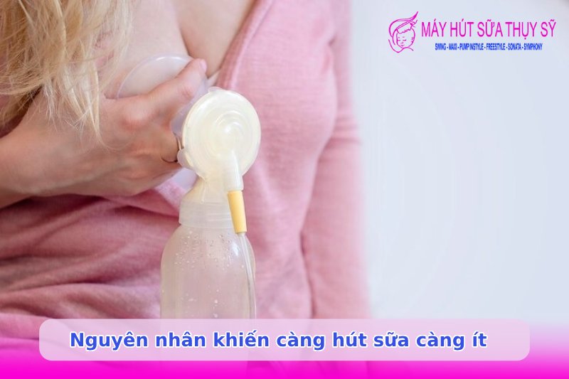 Tại sao càng hút sữa càng ít