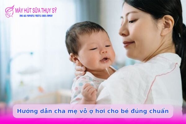 Vỗ ợ hơi cho bé